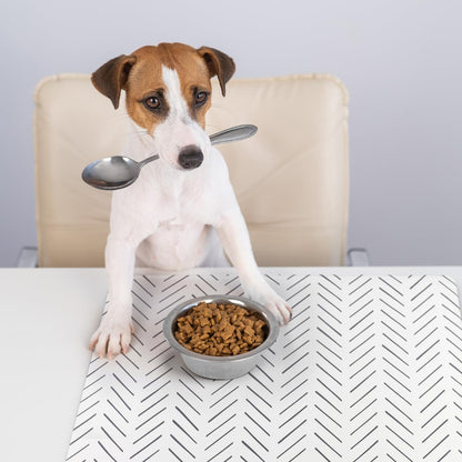 Large Dog Mat for Food and Water, Cat Feeding Mat | Large Waterproof Dog Bowl Mat | Non-Slip Pet Food Mat for Floors | Pet Mats for Food and Water | Easy to Clean