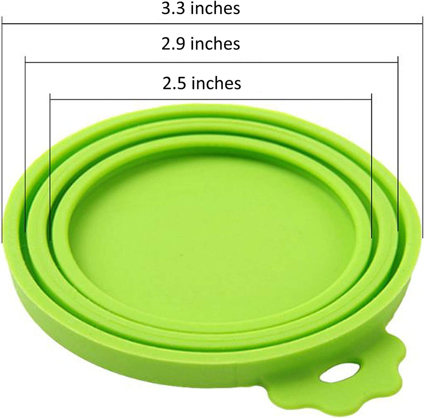 Pet Food Can Cover Silicone Can Lids for Dog and Cat Food, Pet Food Lids, Lids for Cans of Pet Food, Universal Size One Fit 3 Standard Size Food Cans (Light Blue+Green)