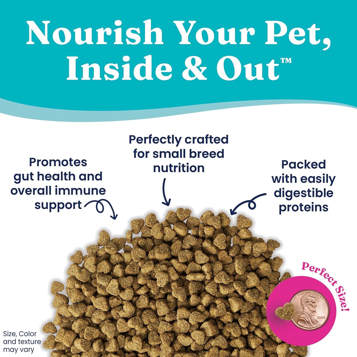 Dry Dog Food Small Breeds - Made with Real Beef - Grain & Gluten Free Small Breed Dog Food - 4 LB Bag