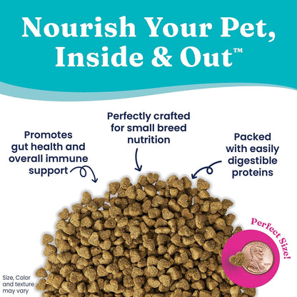 Dry Dog Food Small Breeds - Made with Real Beef - Grain & Gluten Free Small Breed Dog Food - 4 LB Bag